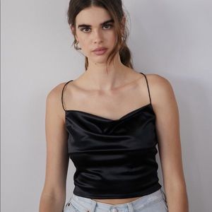 Urban outfitters Black Cowl neck top